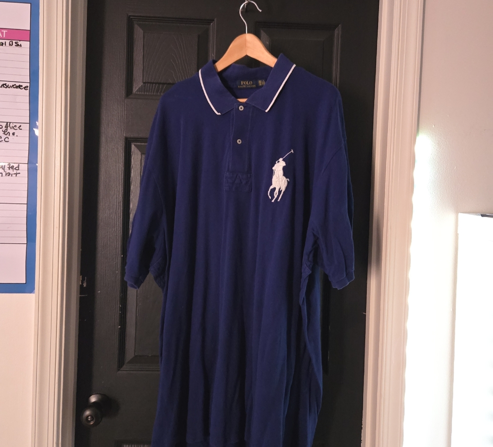Ralph Lauren Navy Polo with White Trim